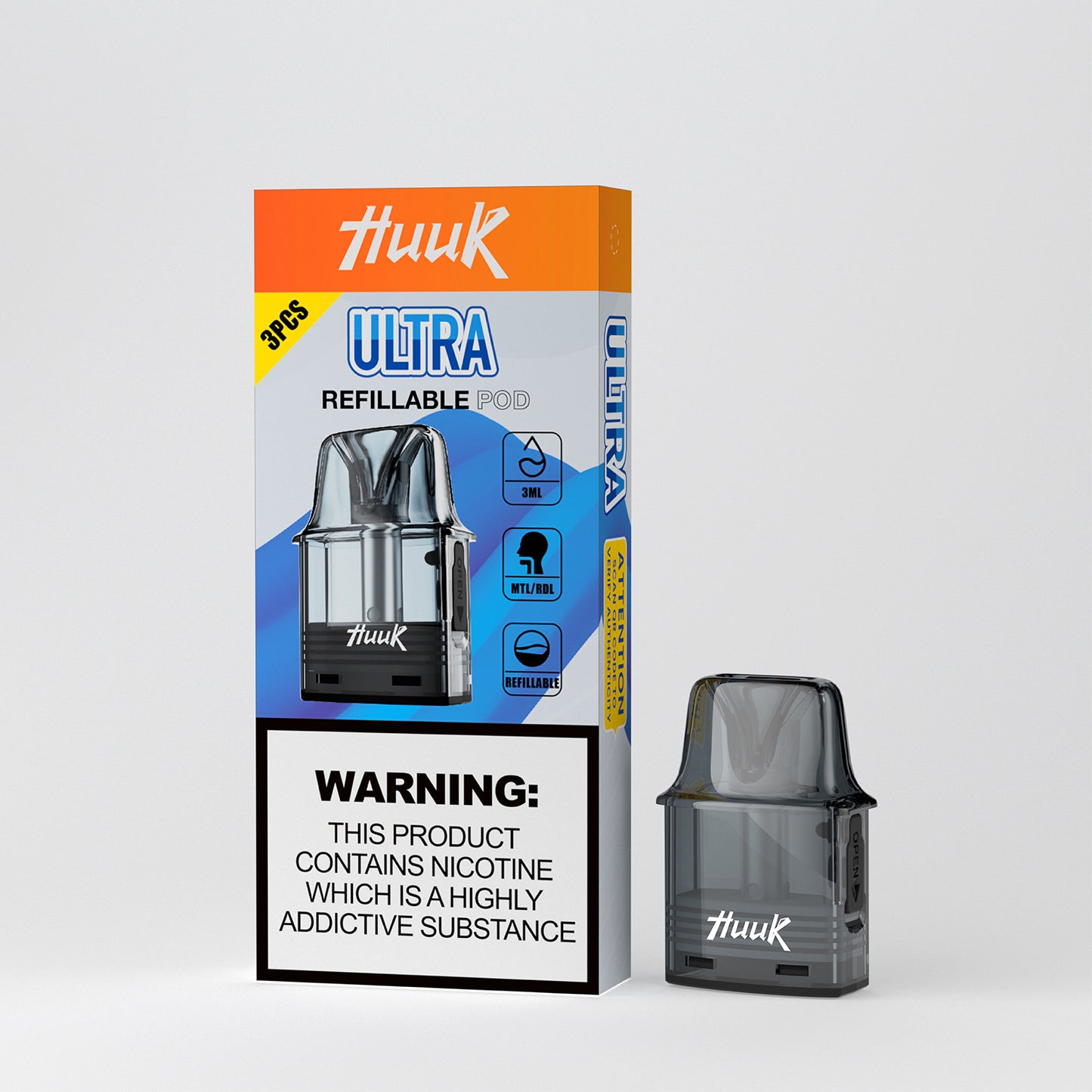 MEHA HUUK注油主機/MEHA HUUK專用空倉（一盒三顆）-全金屬一體化機身